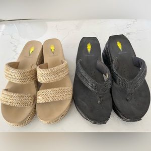 2 pairs of Volatile sandals.  Size 8.  Great summer staples in good condition.